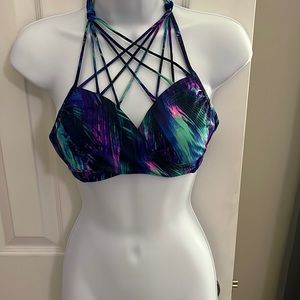 Sexy VS PINK Strappy cut-out bikini top.